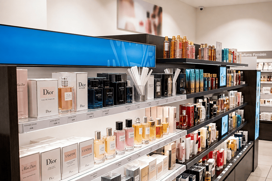 parfum-gondole-agencement-magasin-parfumerie-efi-concept