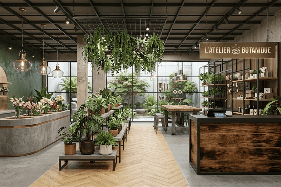 rendu-implantation-agencement-magasin-de-fleurs-efi-concept