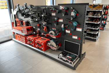 gondole-basse-electroportatif-magasin-negoce-de-materiaux-efi-concept